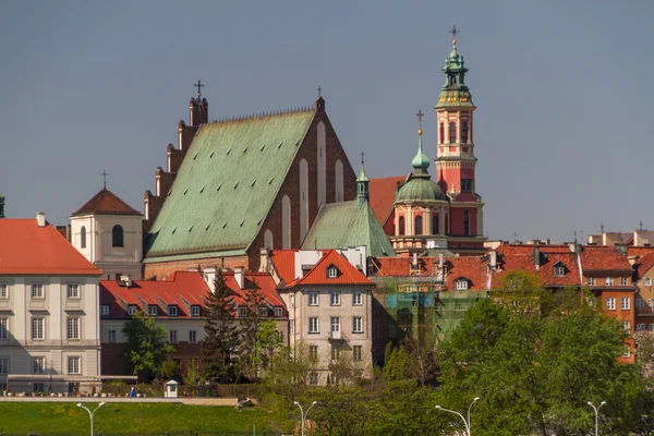 Varşova, Polonya. eski şehir - ünlü royal castle. UNESCO dünya onu — Stok fotoğraf