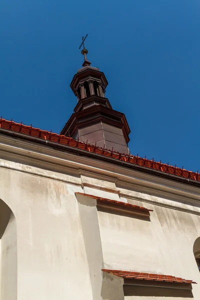 Piękna fasada starej kamienicy w Kraków, Polska — Zdjęcie stockowe