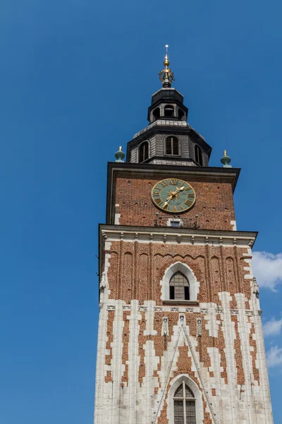 Tour de la mairie sur la place principale de Cracovie — Photo