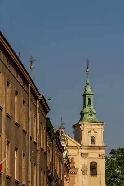 Antigua Iglesia de los Santos. Florian en Cracovia. Polonia — Foto de Stock