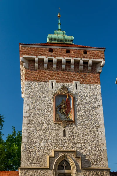 Brama Floriańska w Krakowie — Zdjęcie stockowe