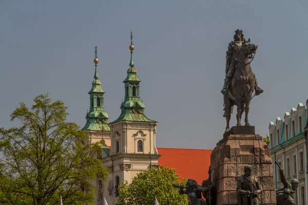 grunwald anıt Krakow eski şehirde Muharebesi