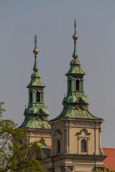 Старовинній будівлі в Кракові. Польща — стокове фото