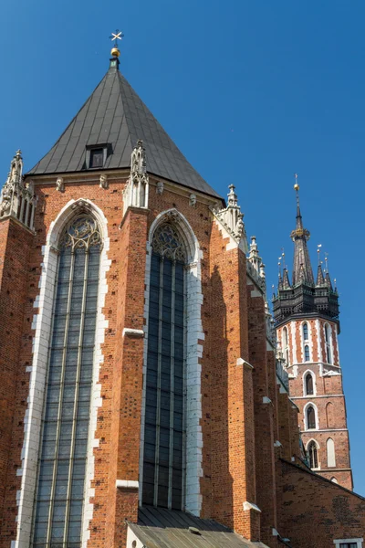 Basílica de Santa Maria em Cracóvia, Polônia — Fotografia de Stock