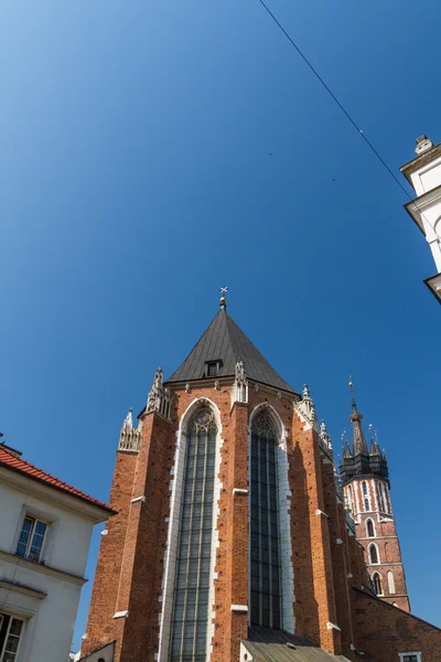St mary's basilica i krakow, Polen — Stockfoto