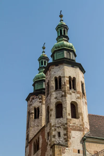 Romaanse kerk van st andrew toren in Krakau gebouwd tussen 107 — Stockfoto