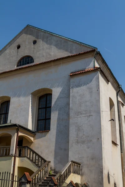 Oude synagoge izaaka in kazimierz district van Krakau, Polen — Stockfoto