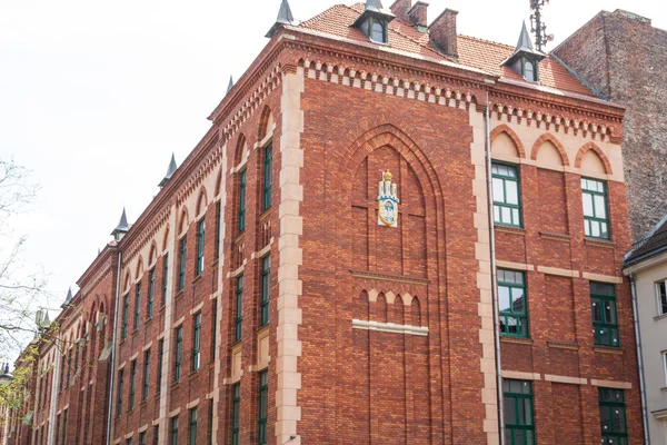 Schöne Fassade des alten Stadthauses in Krakau, Polen — Stockfoto