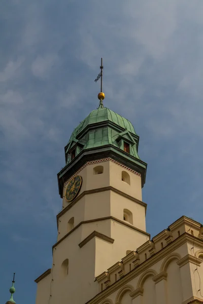 A Câmara Municipal do século XV em meio à Plac Wolnica central de Kazimierz — Fotografia de Stock