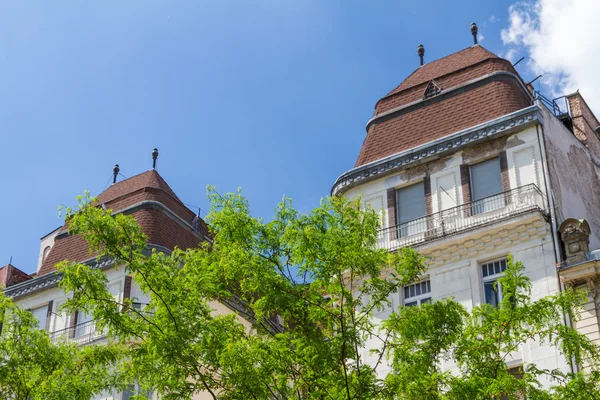 Edificios típicos del siglo XIX en el distrito de Budape del Castillo de Buda —  Fotos de Stock