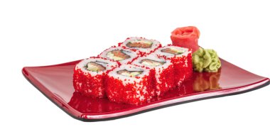 tobiko baharatlı maki sushi