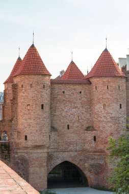 Polonya görülecek. Rönesans barbican Varşova tarihi kent