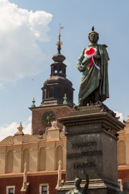 krakow tarihi bir bina. Polonya