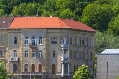 tipik binalar 19. yüzyıl budape buda castle bölgesinde