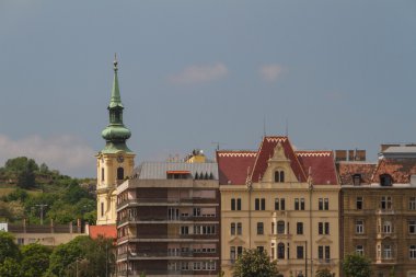 tipik binalar 19. yüzyıl budape buda castle bölgesinde