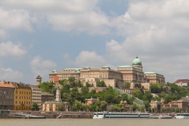 View of landmarks in Budapest clipart