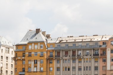 tipik binalar 19. yüzyıl budape buda castle bölgesinde