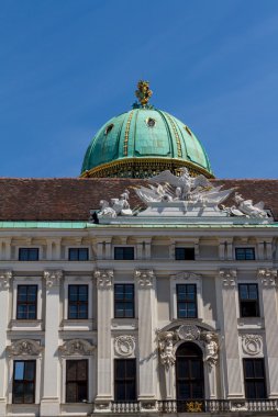 Hofburg Sarayı ve anıt. Vienna.Austria.