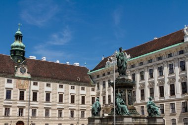 Hofburg Sarayı ve anıt. Vienna.Austria.