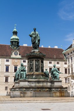 Hofburg Sarayı ve anıt. Vienna.Austria.