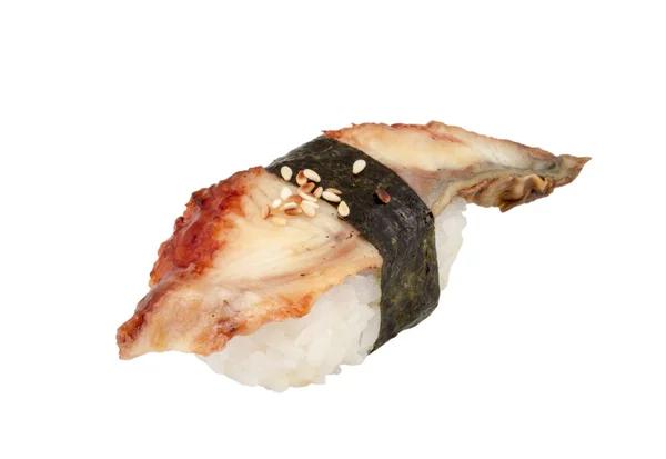 Sushi de anguila. Aislado sobre blanco . — Foto de Stock