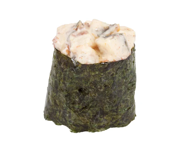 Καρύκευμα σούσι unagi με sauced φέτες καπνιστό Χέλι που απομονώνονται σε w — Φωτογραφία Αρχείου