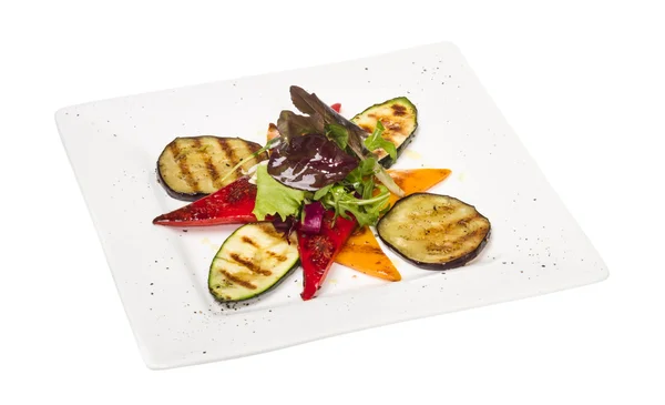 Gegrilde groenten (courgette, aubergine, paprika 's,) — Stockfoto