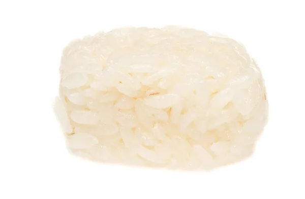 Le riz chinois bouilli sur fond blanc — Photo