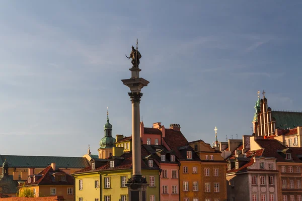 Zámecké náměstí ve Varšavě, Polsko — Stock fotografie