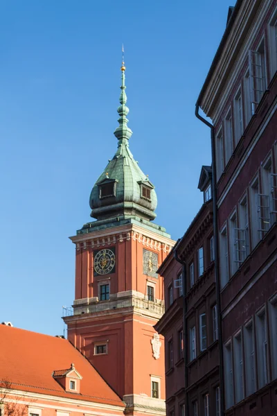 Warsaw, Poland. Old Town - famous Royal Castle. UNESCO World Heritage Site. — Stock Photo, Image