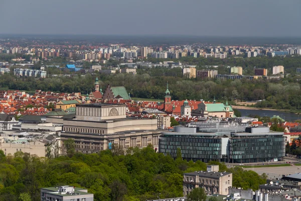 Варшава skyline з Варшави вежі — стокове фото