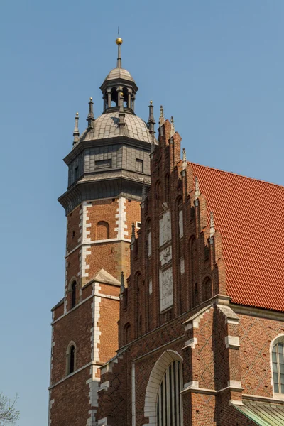 Krakow - corpus christi kyrka grundades av kasimirus iii stort om 1340. — Stockfoto