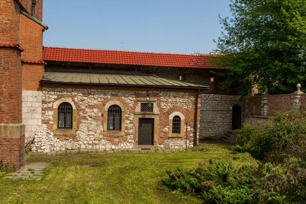 Régi zsinagóga történelmi zsidó Kazimierz kerületben, Krakkó, Lengyelország — Stock Fotó