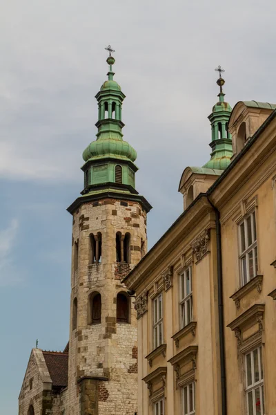 Románský kostel st andrew věž v Krakově postaven mezi 107 — Stock fotografie