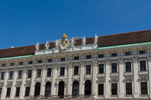 A Hofburg valamint emlékmű. Vienna.Austria. — Stock Fotó