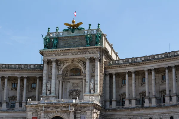 Πλατεία Χέλντενπλατζ, το hofburg συγκρότημα, Βιέννη, Αυστρία — Φωτογραφία Αρχείου
