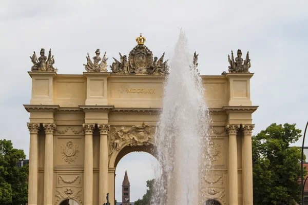 Portão de Brandemburgo de Potsdam, Berlim, Alemanha — Fotografia de Stock