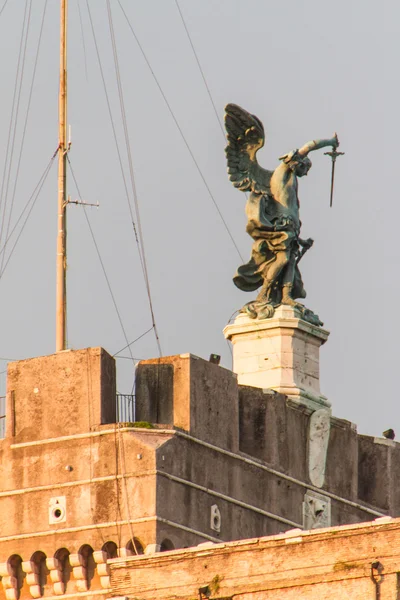 Мавзолей Адріана, відомий як Кастель Сант Анджело в Римі, Італія. — стокове фото