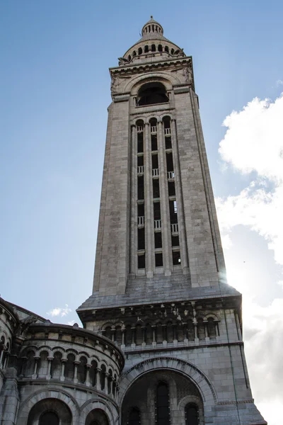 A arquitetura externa de Sacre Coeur, Montmartre, Paris, França — Fotografia de Stock