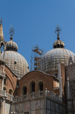 Saint işaretleri Bazilikası, katedral, kilise heykel mozaik ayrıntıları