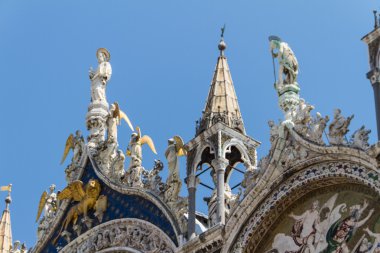 Saint işaretleri Bazilikası, katedral, kilise heykel mozaik ayrıntıları