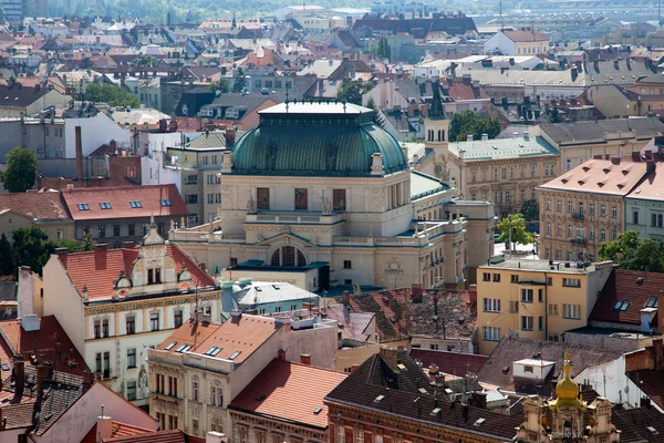Panorama del centro storico di Plzen. Repubblica ceca — Foto Stock