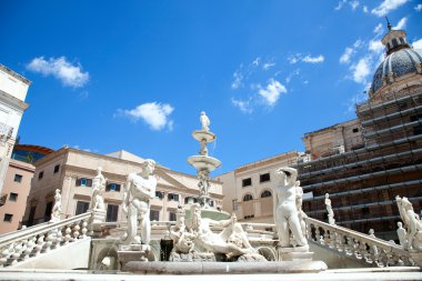 Fontana delle Vergogne.Palermo, Sicily, Italy clipart