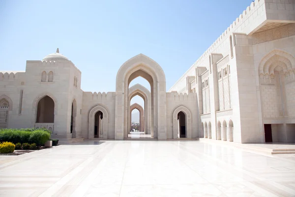Muskateller, Oman, Sultan Qaboos. Große Moschee lizenzfreie Stockbilder