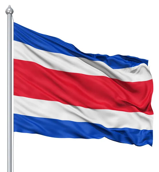 Waving flag of Costa Rica — Stock Photo © fckncg #11030295