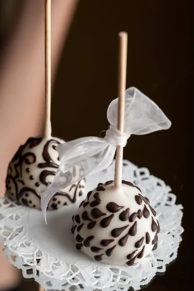 Luxury handmade white chocolate candy — Stock Photo, Image