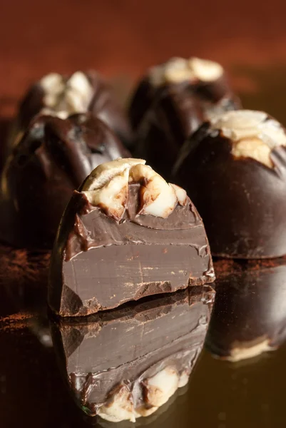 Lüks el yapımı beyaz çikolata şeker — Stok fotoğraf