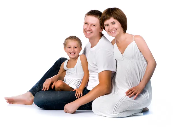 Молода сім'я з дитиною — стокове фото