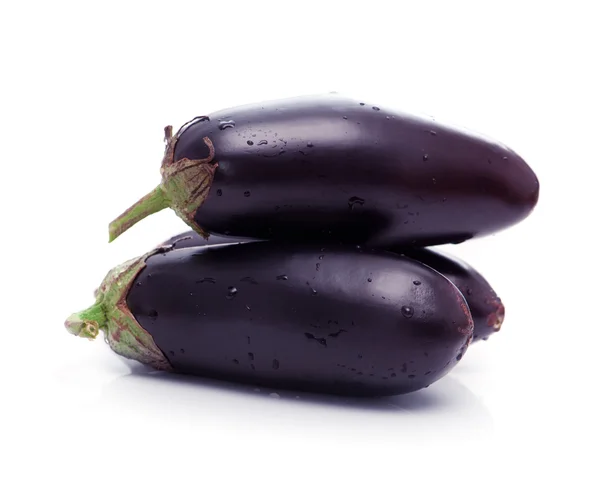 Zwarte aubergines — Stockfoto