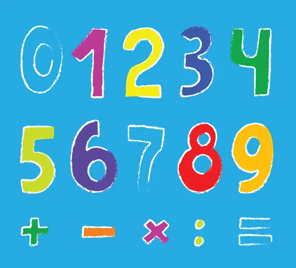 Набору чисел — стоковий вектор